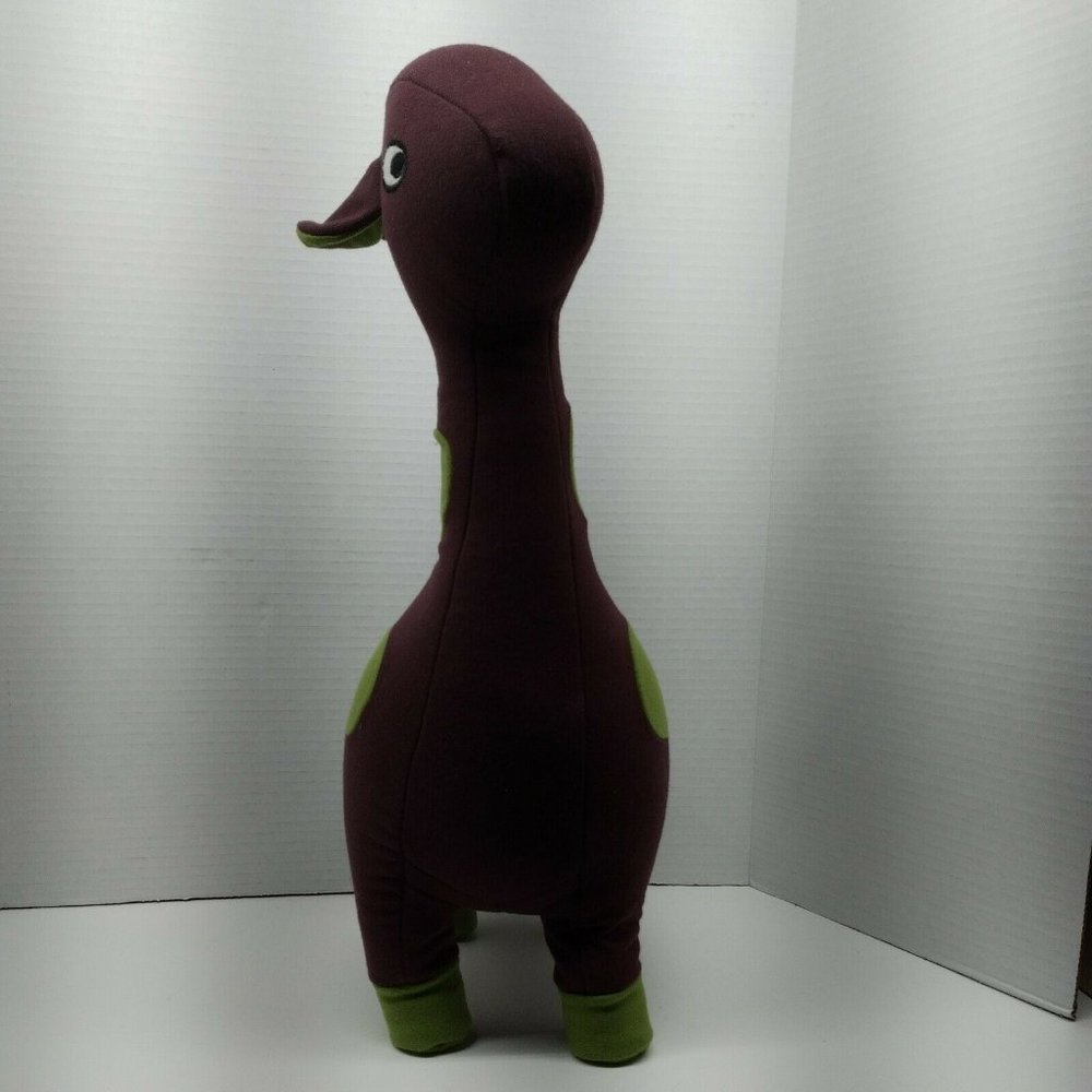 Yogibo Microbead Plush Sensory Giraffe Pillow Stuffed Animal Burgundy Green Soft - Picture 3 of 4
